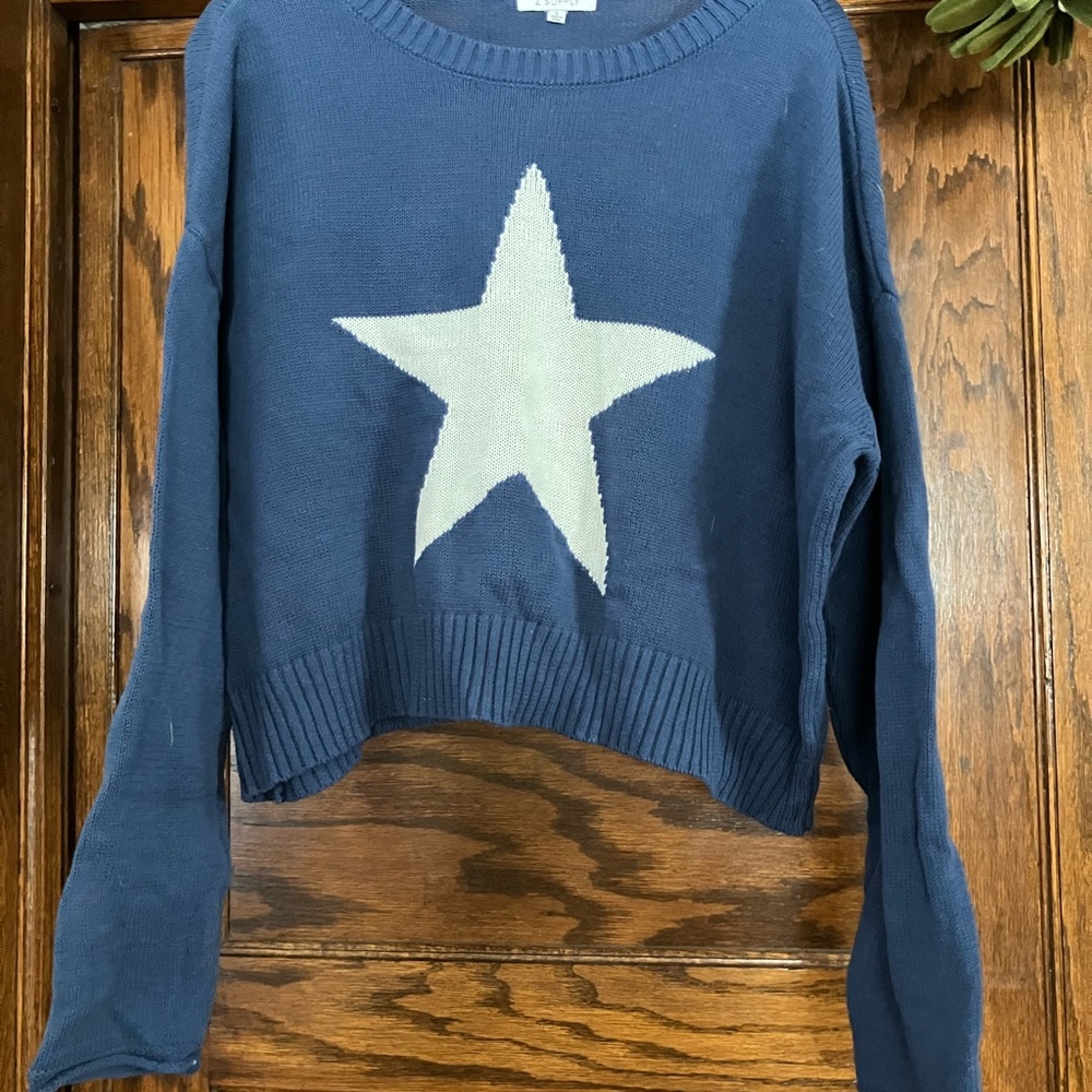 Z Supply Navy Star Sweater